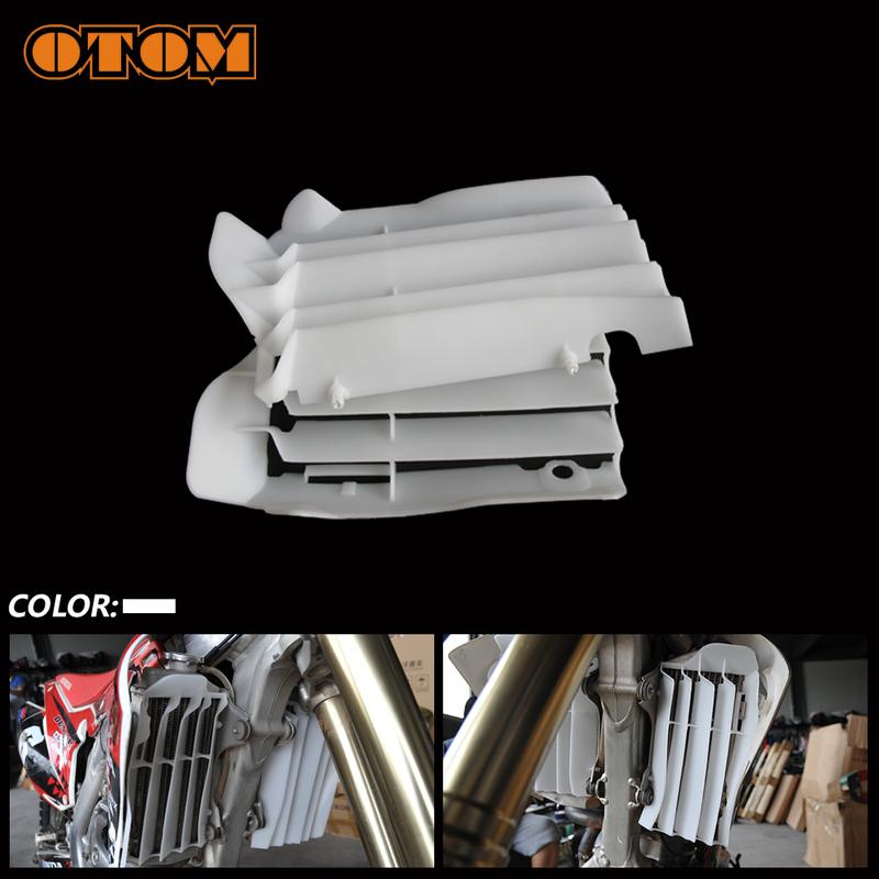 OTOM Motorcycle Radiator Louvres Plastic Guards Motocross Engine Oil Cooling Water Tank Wind Deflector For HONDA CRF250R CRF450R Radiator Louvers