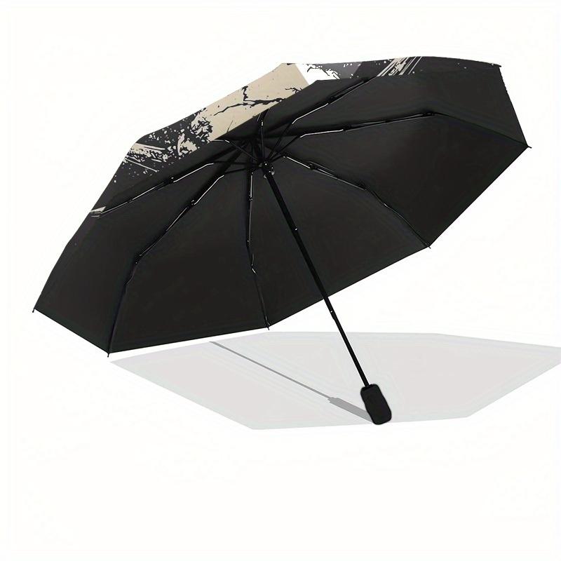 1pc Rammstein Skull Spikes Metal Band Logo Umbrella with Plastic Handle,Suitable for All Seasons Home Travel Outdoor UmbrellaM948