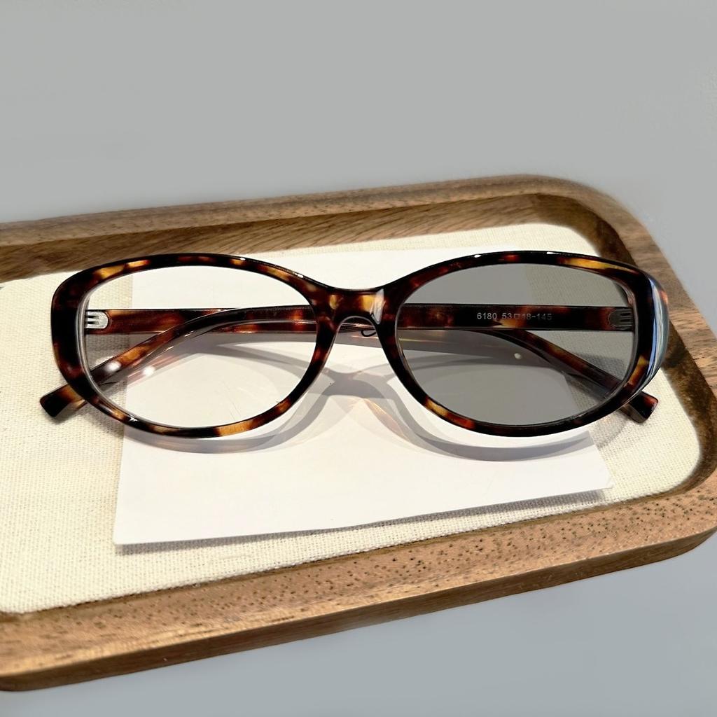 Small Frame Cat-Eye Photochromic Myopia Glasses Outdoor UV-Protective Goggles Anti-blue Light Turn Grey Minus Diopter Eyeglasses