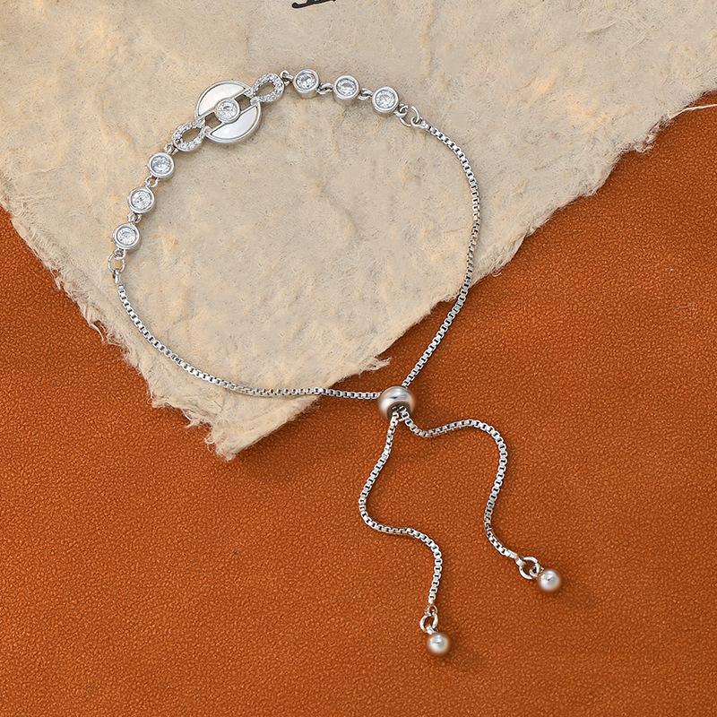 Adjustable Pull-out Bracelet Korean Fashion Design Moon Stylish Women's Chain Bangle Perfect Gift for 2026 Summer Accessories