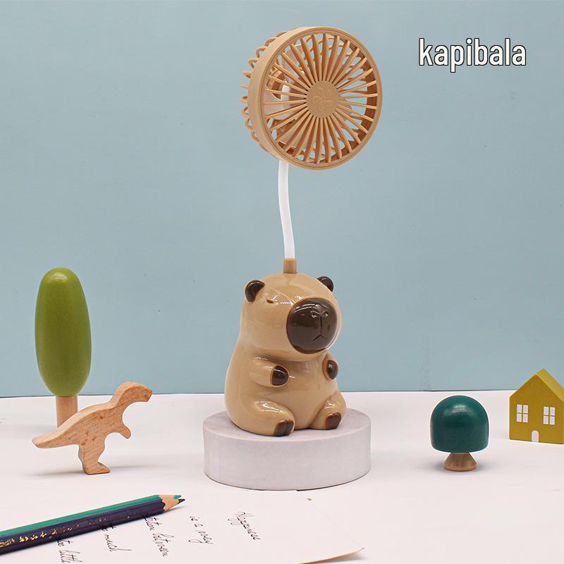 Creative Kids  Cartoon USB Rechargeable Silent Mini Fan Gift Box Packaging + USB Charging Cable