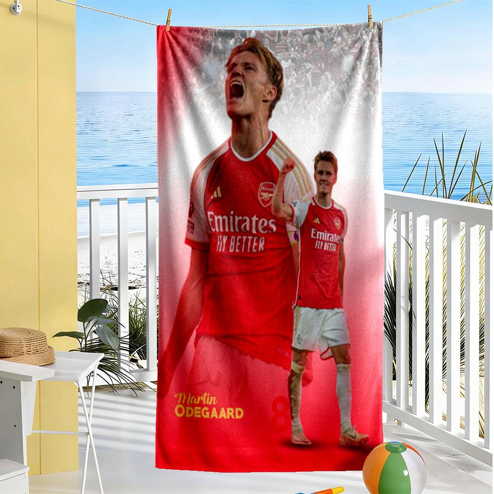 Arsenal Football Player Beach Towel Soft Durable Quick-Dry Comfortable Lightweight Portable for Swimming,Beach,Camping, Travel, Beach Accessories,Gym