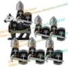 N501U-504U Medieval Castle Knight Building Blocks Figures Four Side UV Printing King Warhorse Weapons Accessories Toys Kid Gifts