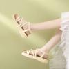 Casual Sandals Women's 2025 New Summer Wear Thick Sole Not Tired Feet with Skirt Temperament Versatile Roman Beach Shoes
