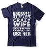 Herren Lustiges Shirt Ich Habe Eine Verrückte Frau T-Shirt Ehemann Lustiges Shirt Ehemann Geschenke