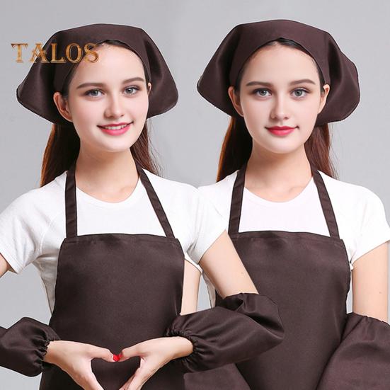 Triangle Head Scarf Women Hair Bandana Waiter Work Headscarf for Kitchen Restaurant Female Chef Cap for Bakers Baristas Cleaners