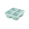 Children's Wheat Straw Lunch Box - Square Compartmentalized Fresh-Keeping Container for Snacks, Fruit, and Dessert