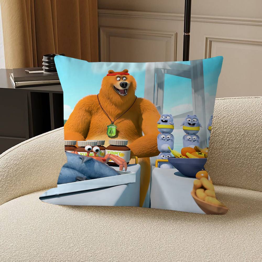 

Grizzy та лемінги Наволочка 30x50 Поліестер Подушки для дивана Декоративні накидні подушки Домашній декор Наволочка 12x12Inch