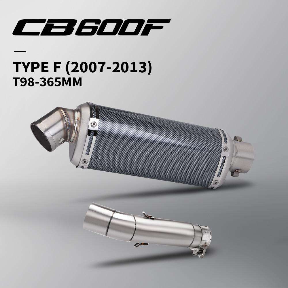 For Hornet CB600F CB 600F 2007- 2013 Hornet CB600 Exhaust Muffler Middle CB600F Link Pipe Escape Pipe Slip-on
