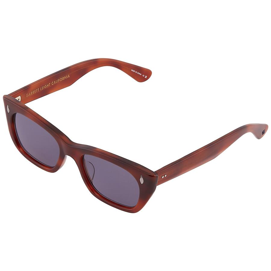 Ochelari de soare unisex Garrett Leight WeBster Sun Blue Smoke Cat Eye 2138 Vinbrt Bs 49