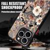 Vintage Floral Pattern Case For iPhone 17 Pro Max Magnetic For Magsafe Hybrid TPU+PC Matte Cover For iPhone 16 Pro Max 15 14 13 12 11 16E Air