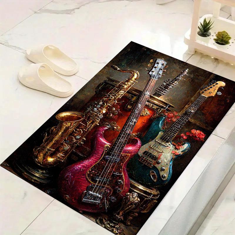 Music Life Carpet Rug for Living Room Bedroom Home Sofa Decoration,Kids Play Non-slip Floor Mat