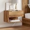 VidaXL Wall-mounted Bedside Tables 2 Pcs Artisan Oak, Floating Bedside Cabinet, Hanging Bedside Cabinet, Unit of 856823