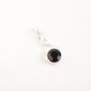 Schwarzer Onyx Edelstein 925 Sterlingsilber Schmuck Handgefertigter Modischer Anhänger CP-25-19
