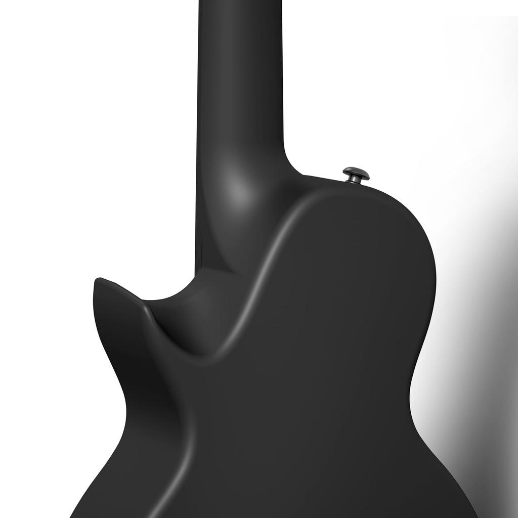 Enya Nova Go Mini Acoustic Guitar, 14-Size Carbon Fiber Mini Guitar Beginner Kit with Guitar Case (Black)