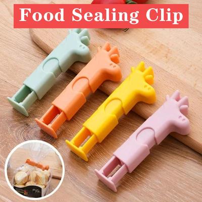 Versiegelungsclip für Lebensmittel in der Küche, tragbar, feuchtigkeitsbeständig, für Snacks, Frischhalte-Plastiktüten, praktischer Versiegelungsclip, Aufbewahrungsclip, neu