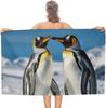 Deer Birds with Flowers Beach Towel Oversized Beach Blanket Waterproof Sandproof Pool Towels Quick Drying Outdoor Travel Towel