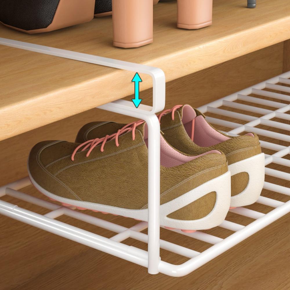 Raft de pantofi multifuncțional cu agățare inferioară, partiție stratificată, depozitare bucătărie, suport depozitare pantofi, economizor de spațiu, dulap de pantofi