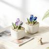 Hand Blown Glass  Magnetic Planter Tabletop Flower Pot Creative Magnetic Plant Holder for Home Office Decor