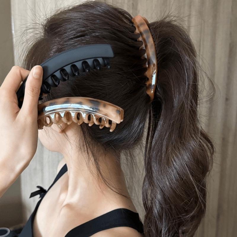 Matte Bananen-Haarspange, Fischförmige Haarnadel, Pferdeschwanz-Stirnband für Frauen, Haarschmuck, Haarklammern, Mädchen, Haarspangen, Kopfbedeckungen