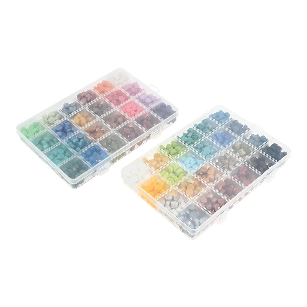 1200pcs Wax Seal Beads Assorted Color Sealing Wax Beads Ideal for Seal Stamp Wedding Letter Envelope Decor Wine Bottle Sealing