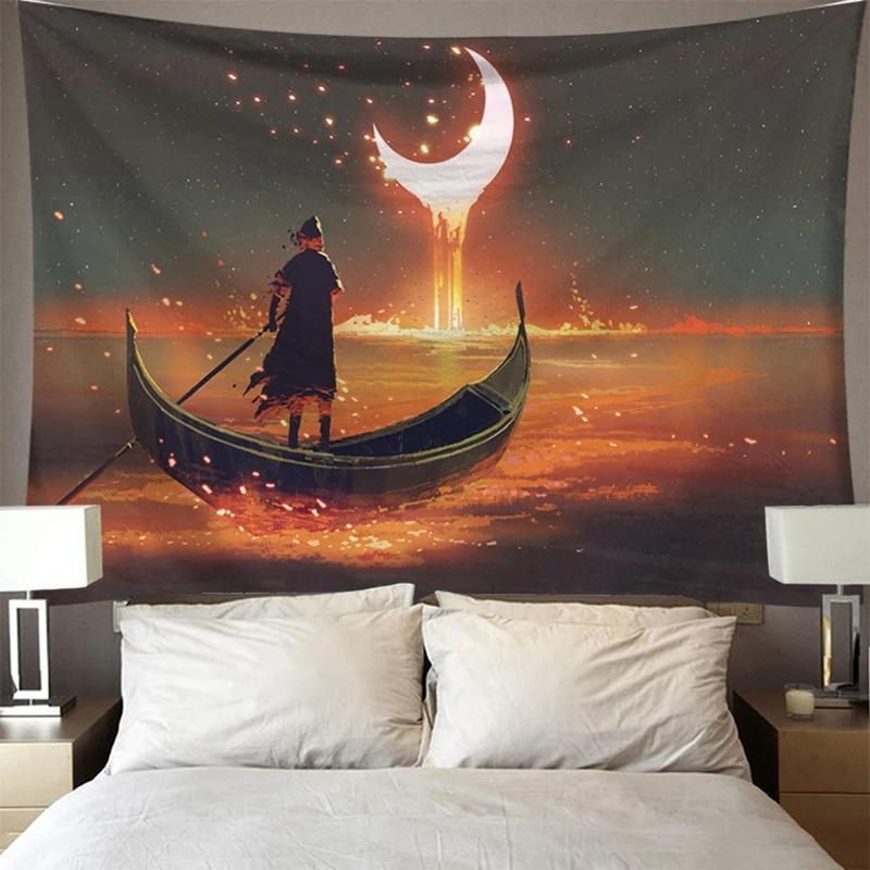 Simple Scene Sky Pattern Tapestry Home Wall Decoration Tapestry Bedroom Living Room Tapestry