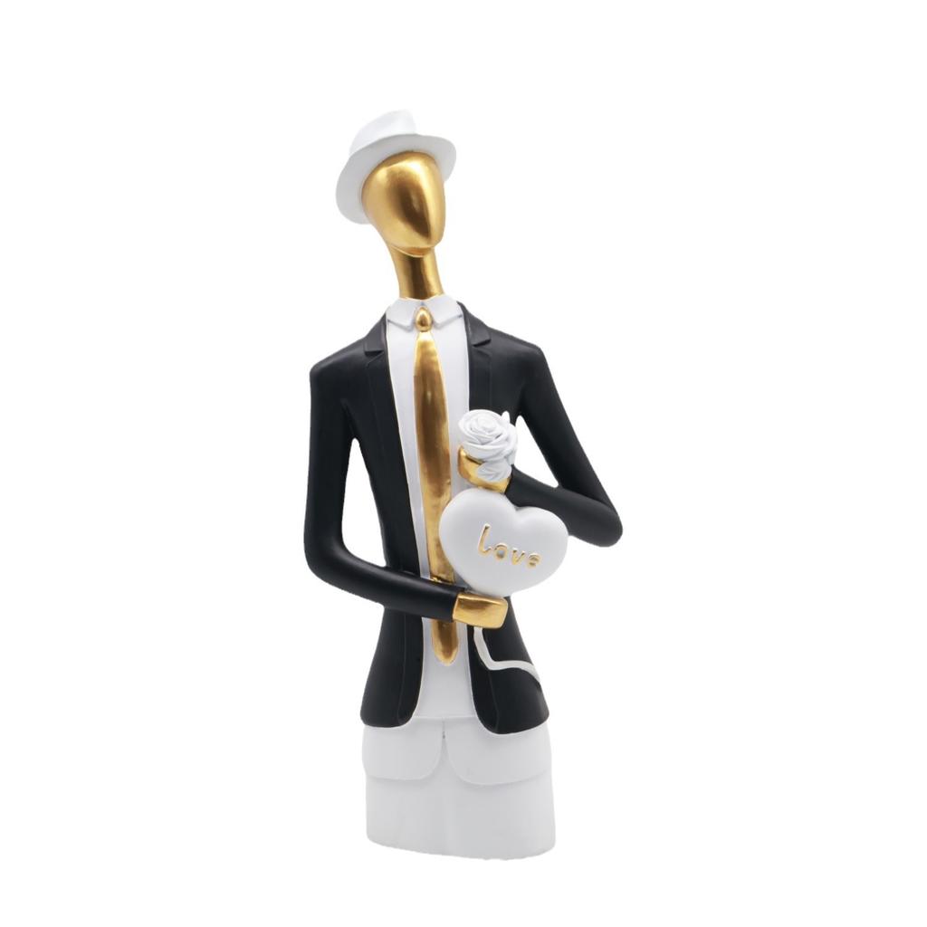 Nordyckie Ozdoby dla Pary Dekoracja Domu Dekoracja Świąteczna Atmosfera Rzemiosło z Żywicy Prezenty Ślubne