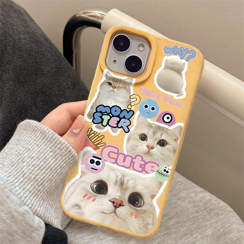 

Чехлы для мобильных телефонов iPhone 11 13 XR 15 Pro Max 12 14 Pro Max Чехол для iPhone 16 7 Plus 8 Plus XS Max Разлагаемые и экологически чистые iPhone 11 жёлтый