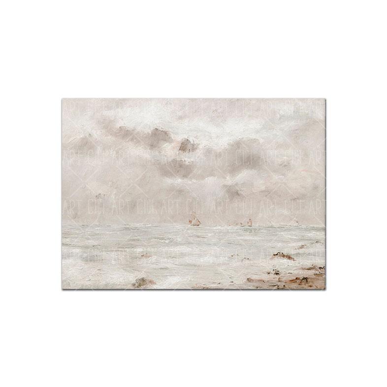 Vintage Coastal Nautical Poster Landscape Art Print Retro Canvas Oil Painting Gallery Wall Picture Living Room Home Decor