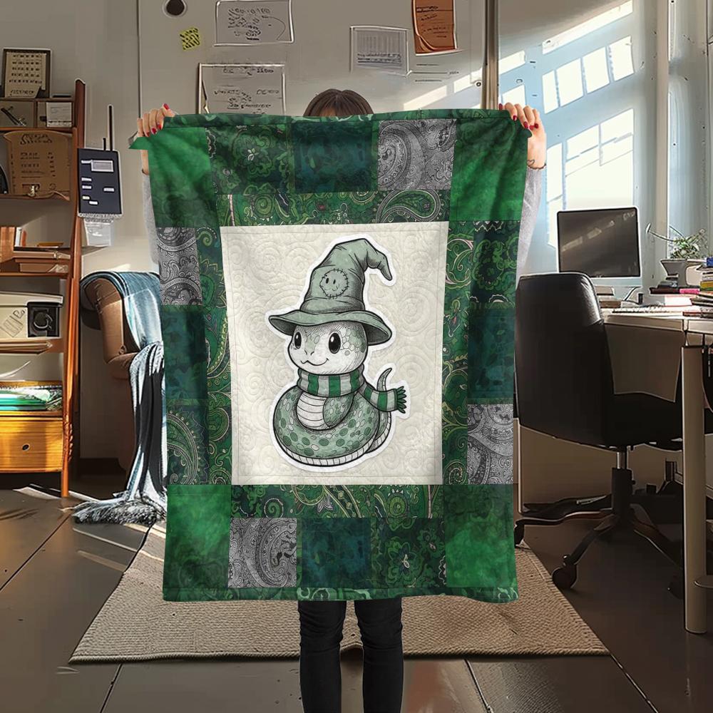 1 Manta de Franela con Estampado de Dibujos Animados, Alta Calidad, Cómoda para Todas las Estaciones, Decoración del Hogar, Calidez y Confort, Perfecta para Regalo de Navidad o Cumpleaños