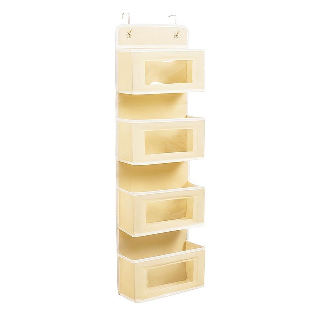 Door Hanging Organizer,2 Widened Metal Hooks For Storing Cosmetics, Stationery, Sundries, Etc.