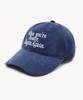 LADY VOLUME Begin Again Cotton Ball Cap (Navy)