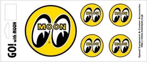 MOONEYES DM-120 Eye Ball Sticker Set of 5 Large and Small Sticker Sheets