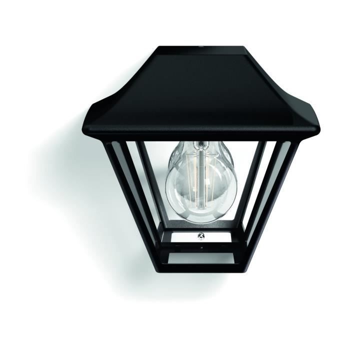 PHILIPS Alpenglow Demi Applique Extérieure - Noire - 1x9.5W - 230V