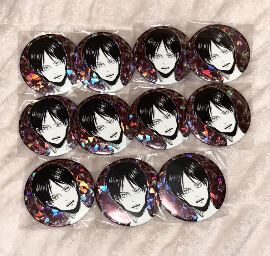 

[USED] Attack on Titan Eren Anique Can Badge Birthday Original
