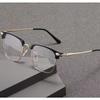 Metal Half Frame Reading Glasses Men Women Fashion Transparent Presbyopic Glasses for Middle-aged and Elderly +1.0 To +4.0