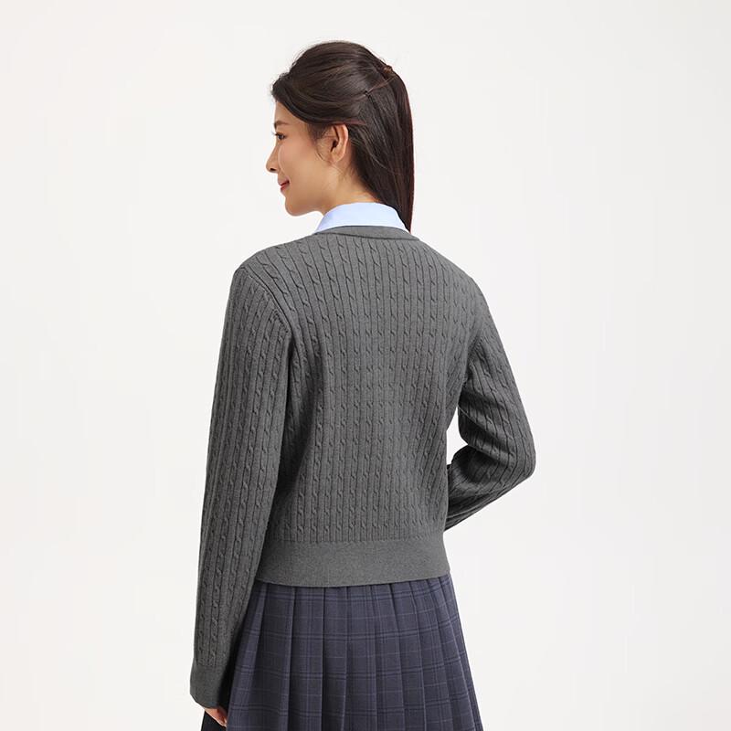 Hotwind Women's Collared Cable Knit Sweater