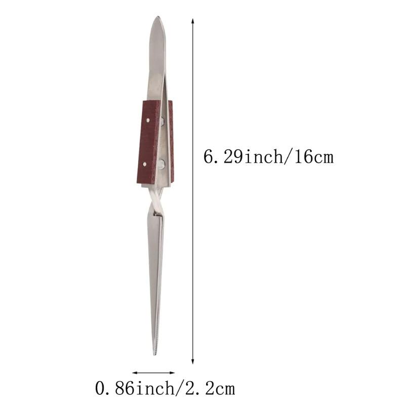 2 Pcs Soldering Tweezers Set 2 Pcs Cross Lock Solder Tweezers Jewelry Tweezersfor Jewelry Making, Welding, Repairing