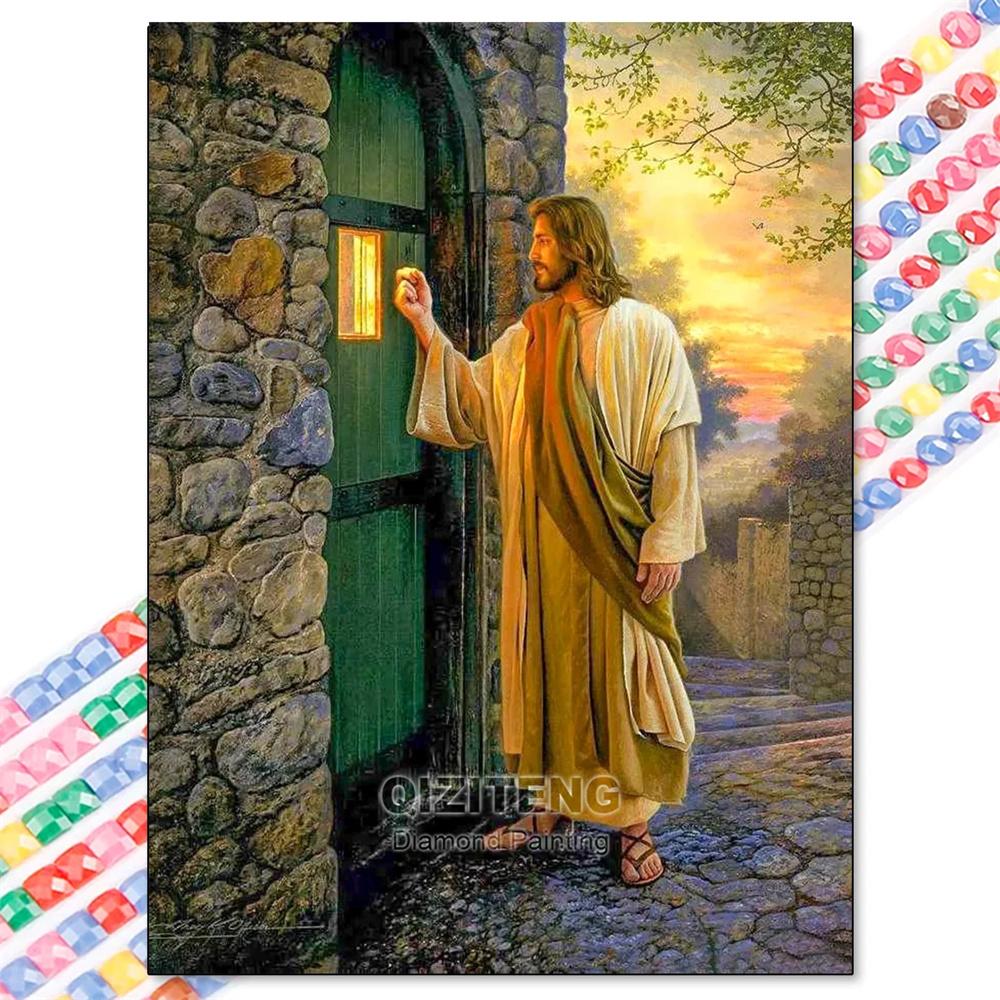5D Diamond Painting Kit Jesus Cross Religious Sticker Diamond Embroidery Handmade DIY Mosaic Home Decoration Adult Gifts