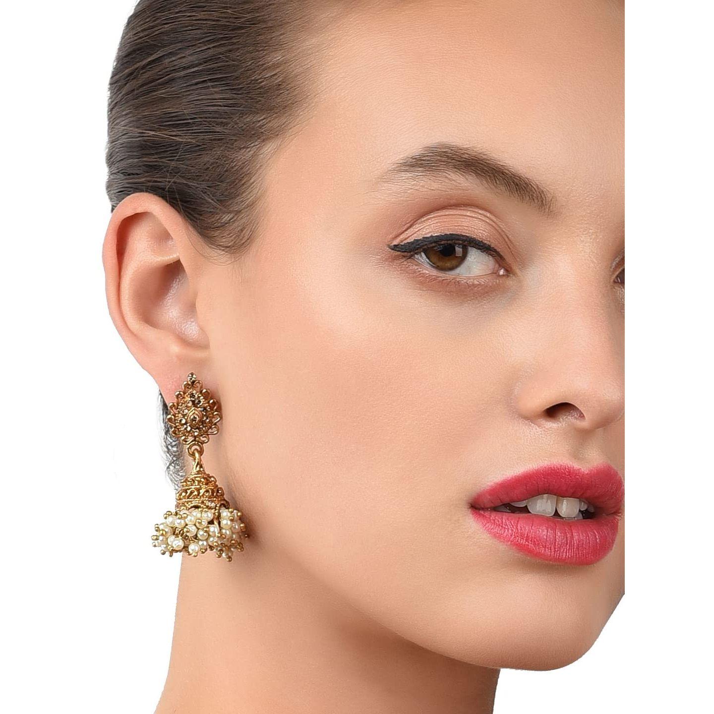 Антикварные традиционные серьги-джумки для женщин