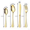 24 Piece Stainless Steel Dinnerware Set, Fork, Spoon, Reusable Set