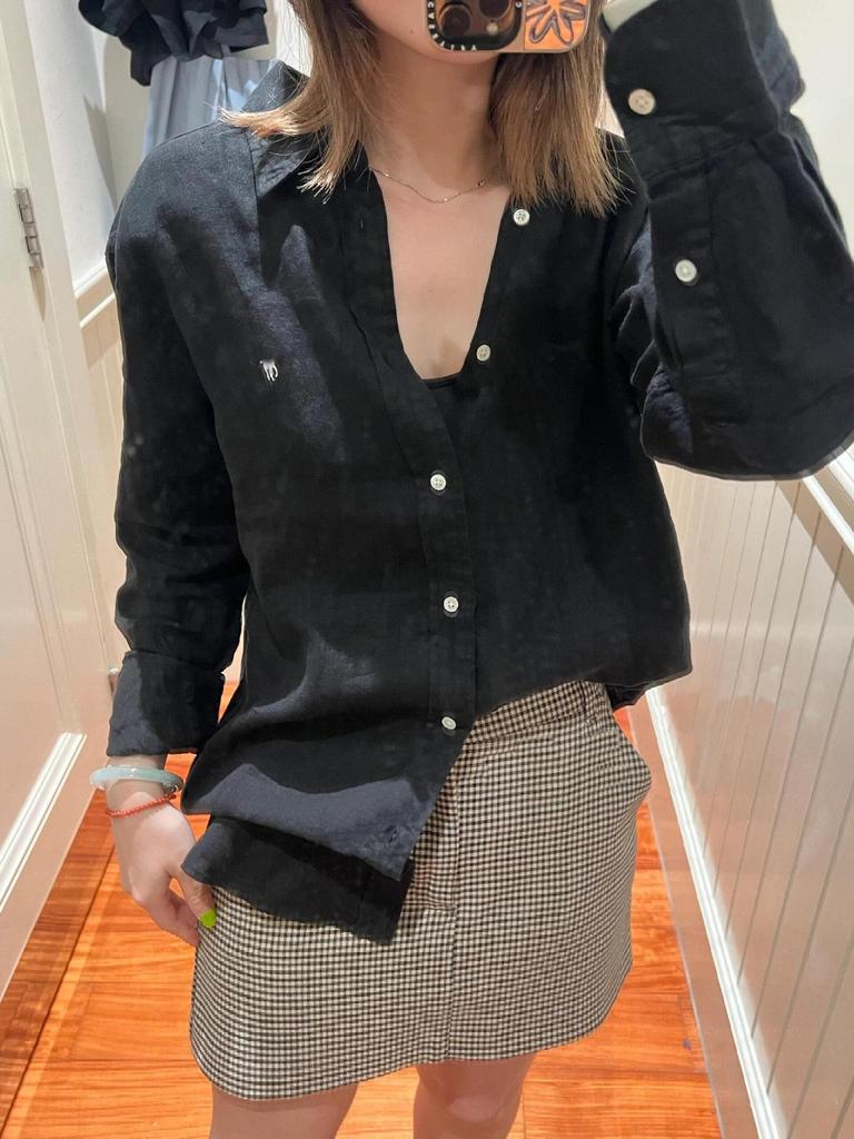 RL Ralph Lauren Small Pony Logo Linen Sun Protection Long Sleeve Polo Shirt - Men's & Women's Spring/Autumn Collection.