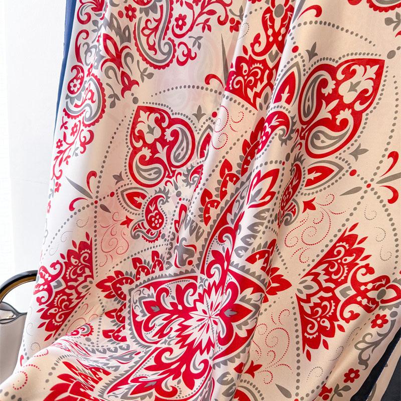 Spring Summer Autumn Thin Scarves  Korean Silk Scarf Women Long Scarf Printed Shawl Fashion Versatile Wrap Headscarf