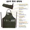 Custom Logo Waterproof Multi-Pocket Canvas Apron for BBQ, Restaurant, and Hairdresser Use