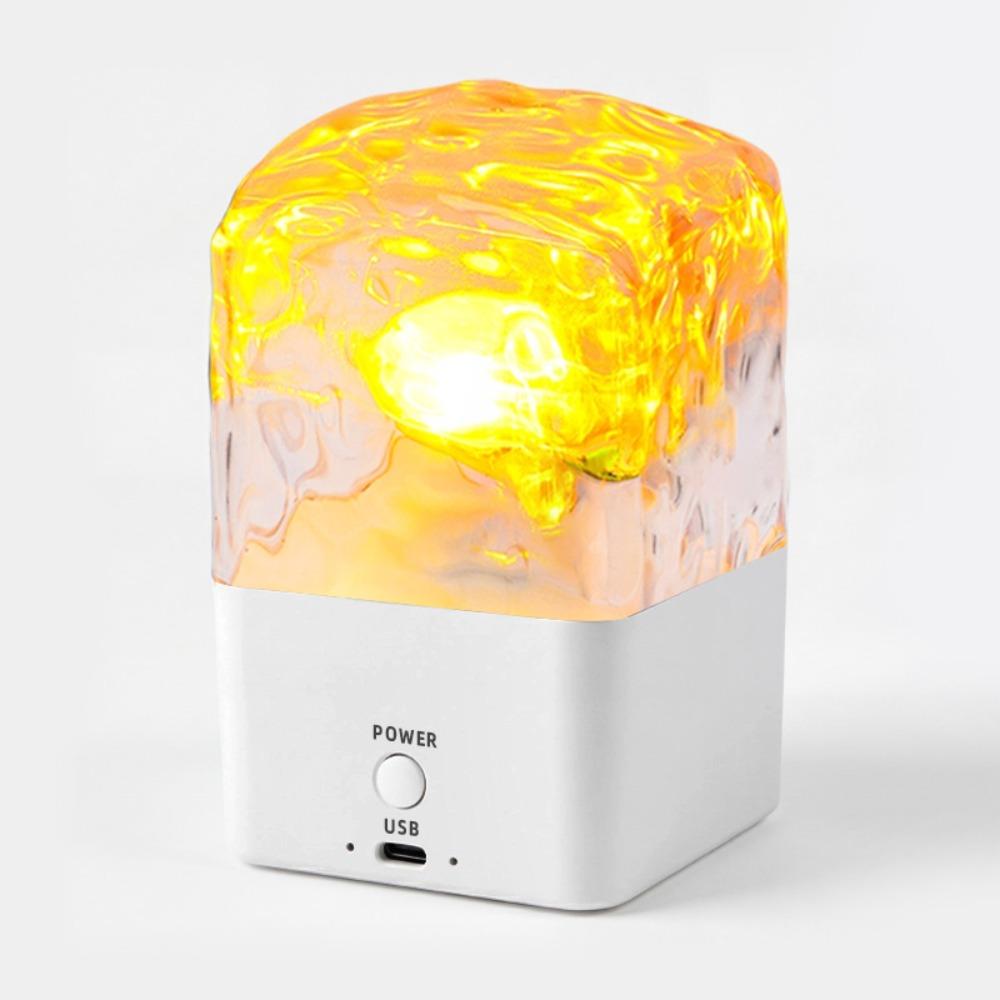 16 Colors Night Light Water Wave Projector Lamp Lamp Bluetooth Speaker  Bedroom белый
