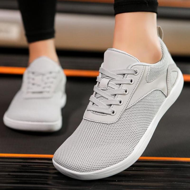 Breathable Mesh Cross-training Sneakers Minimalist Outdoor Walking Shoes Wide Toe Sports Shoes Non-slip Jogging Flats