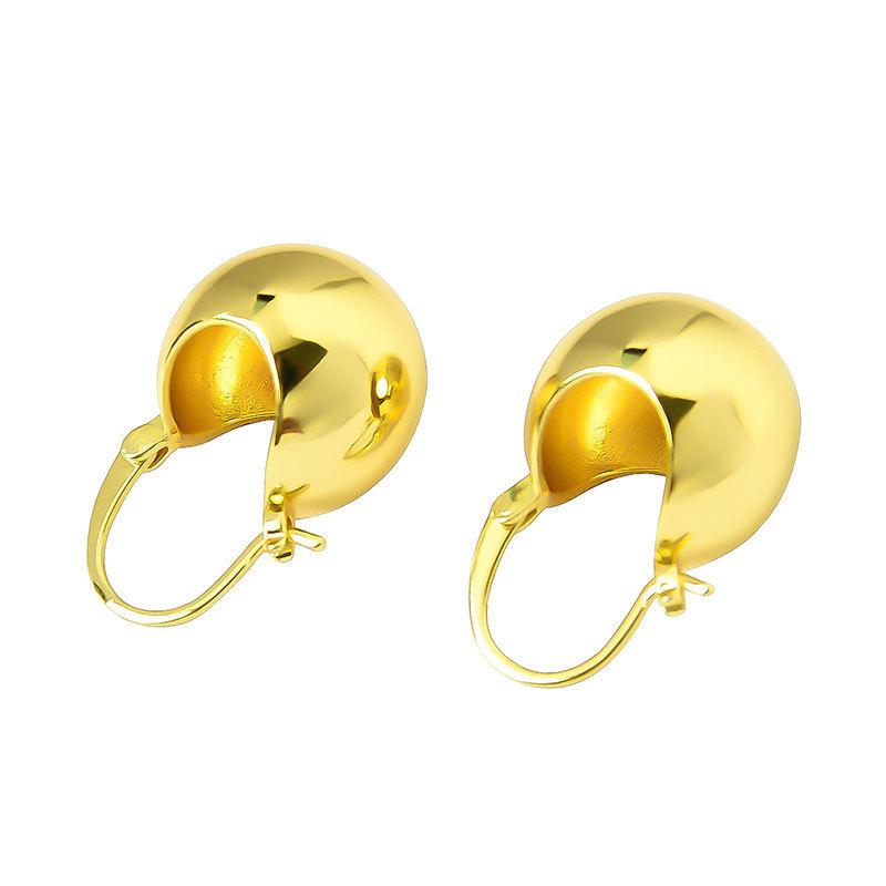 Ins Niche Design Sense of Simplicity Senior Hundred Geometric Orb Earrings Fashion Temperament Trendy Gift Elegant Lady's Accessories Classic Jewelry
