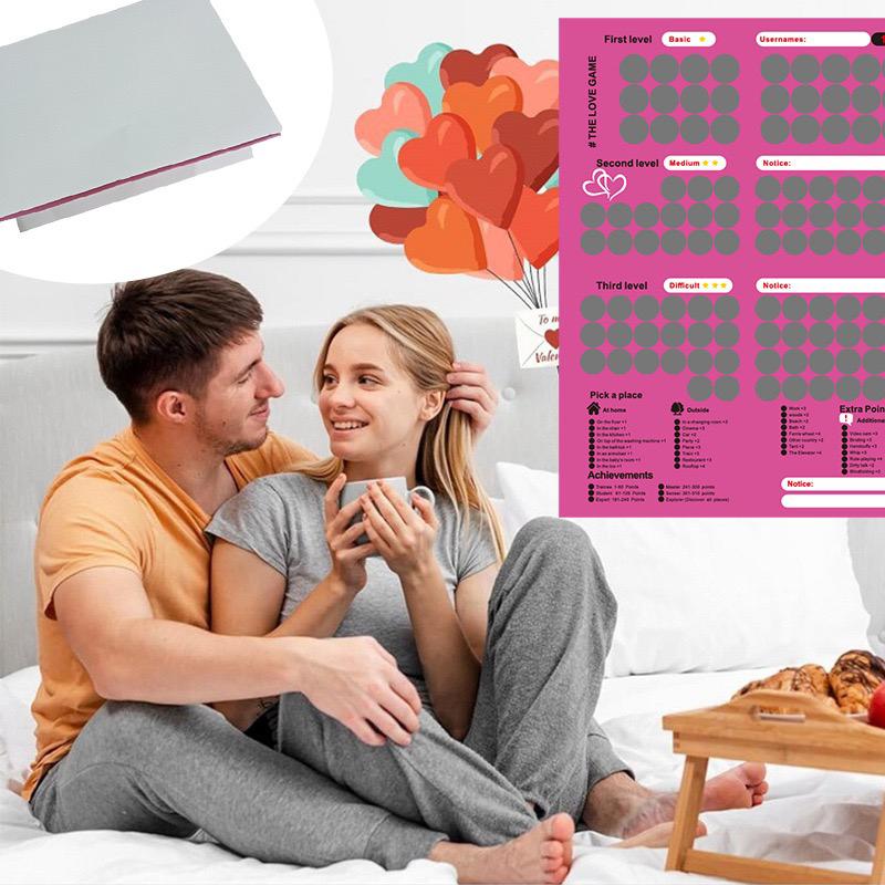 Sex Positions Spiel für Paare Sex Positions Rubbelposter Valentinstag Date Night Das Liebesspiel Poster für Erwachsene Sexspielzeug