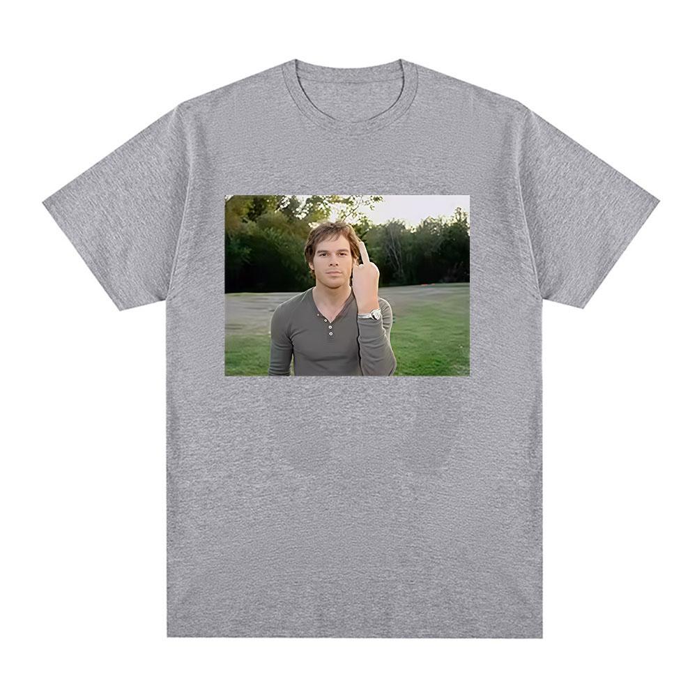 Tv Series Funny Dexter Morgan Edition Middle Finger Meme Graphic Tshirts Unisex Women Clothing Casual Cotton Short Sleeve T Shirts