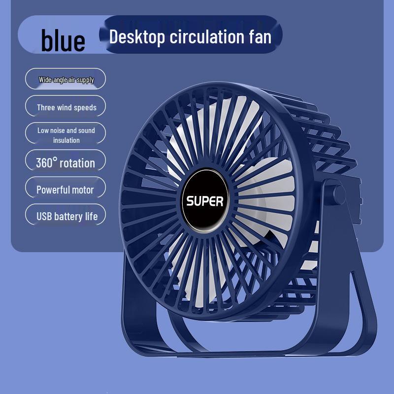 

Ultra-Quiet Portable Desktop Mini Fan with Strong Wind Power for Office and Dorm 4-inch